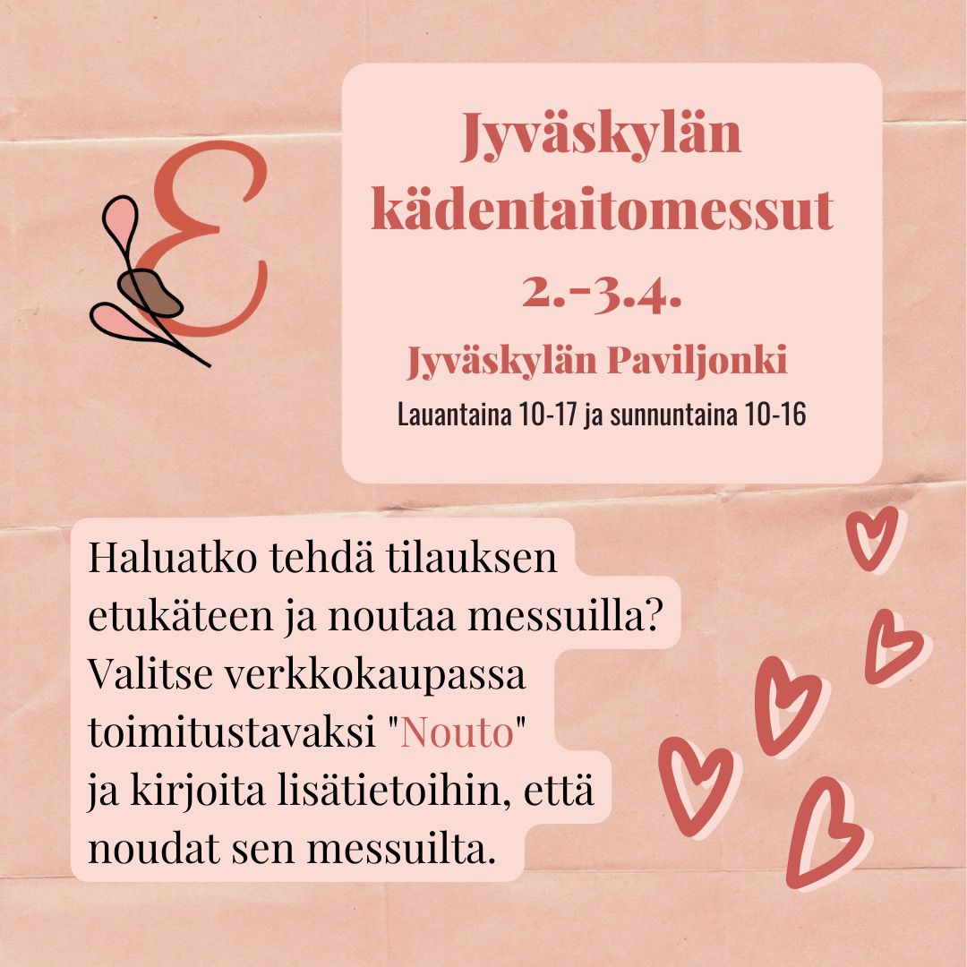 Jyväskylän kädentaitomessut 2.4-3.4.2022
