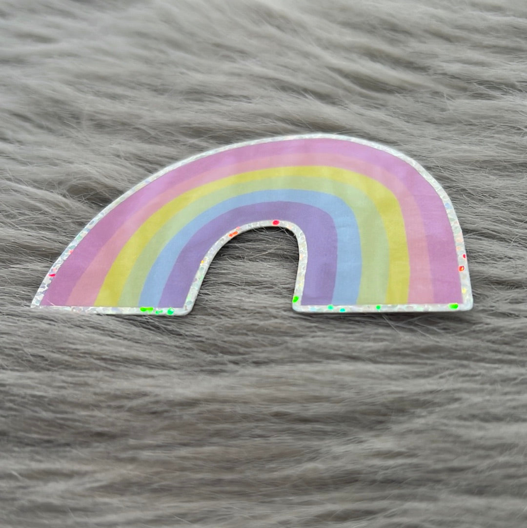 Pastel Rainbow -glittertarra | Pikku paperi